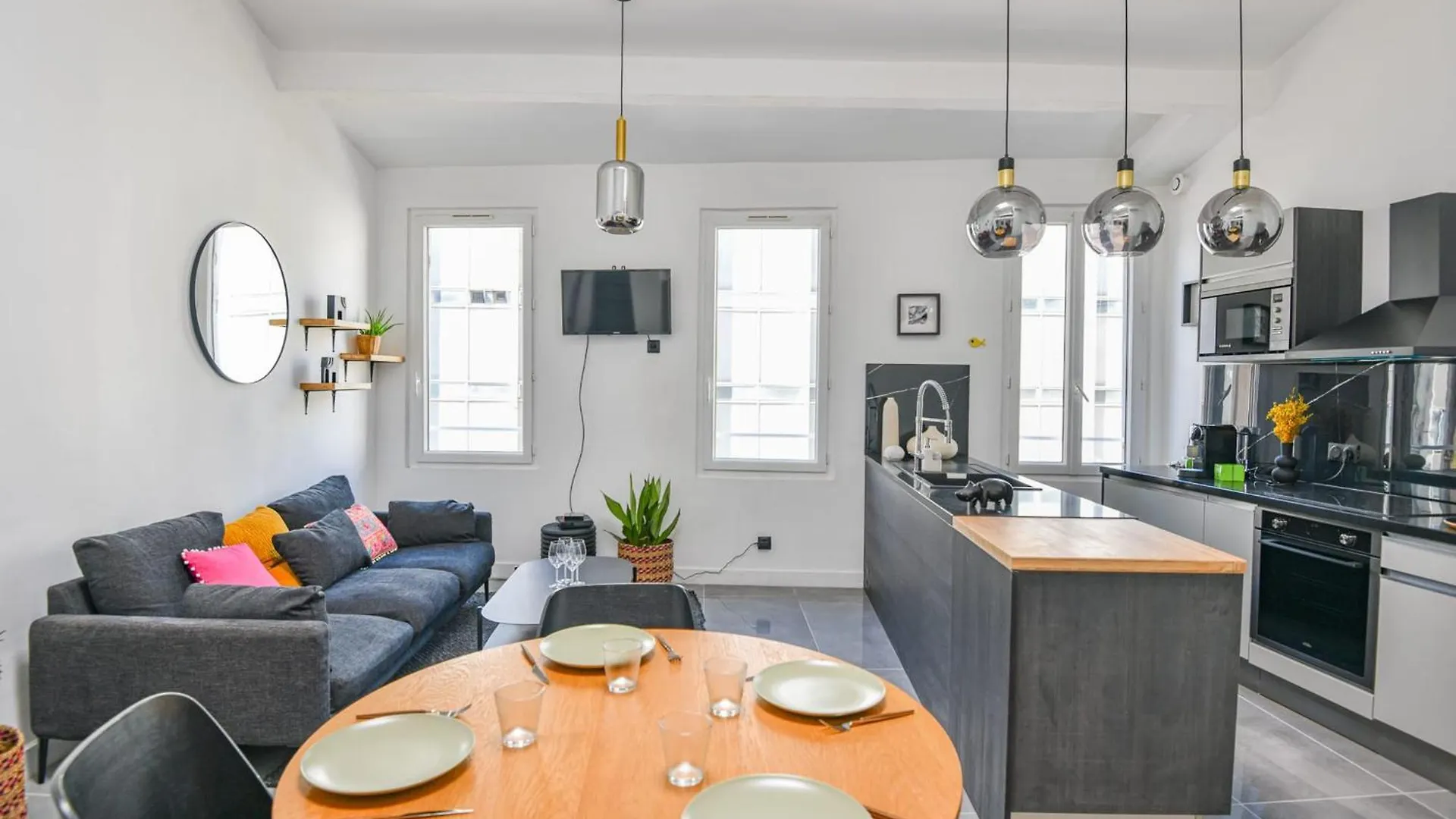 Appart 3 Ch Clim Proche Vieux-Port Gare St-Charles Marseille Apartment